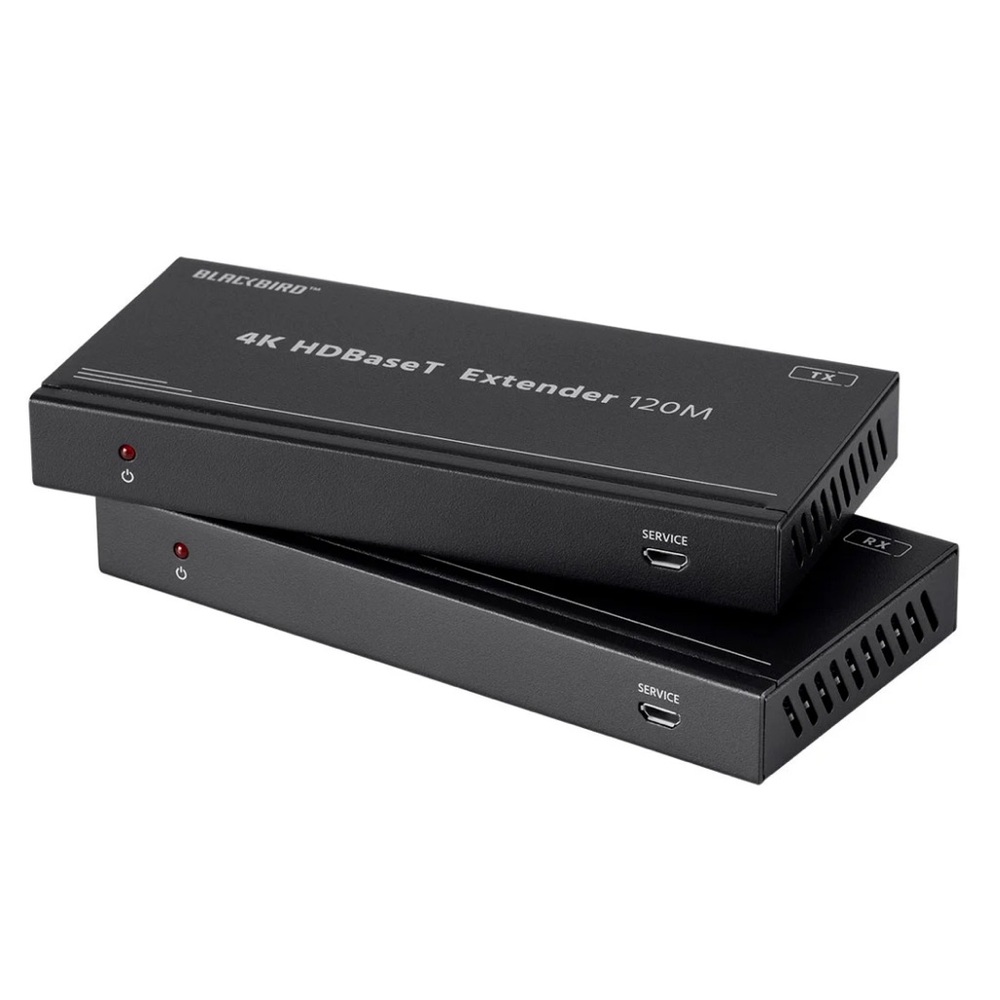 Monoprice Blackbird 4K HDBaseT Extender Kit, 120m, HDR, 18Gbps, 4K@60Hz Newinbox